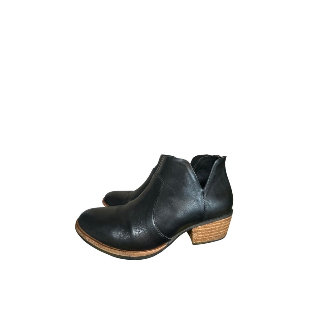 Kork Ease Women's Skye Black Leather Ankle Bootie Women's Size 8M Boho Western